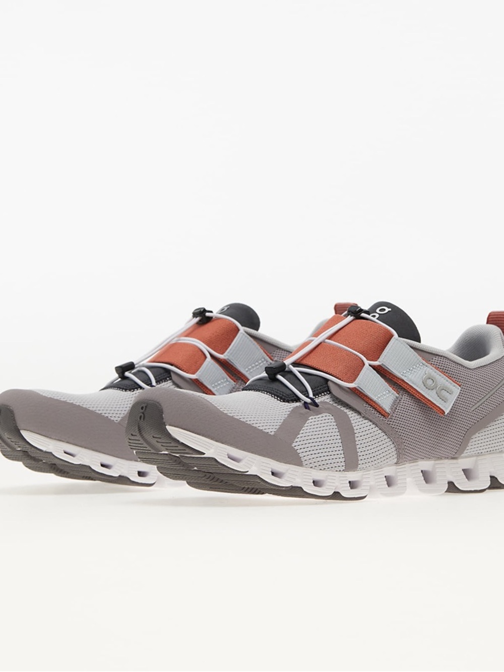 On Running Women's Nexus ‘zinc spice’ Light Grey and Rust Athletic Shoes